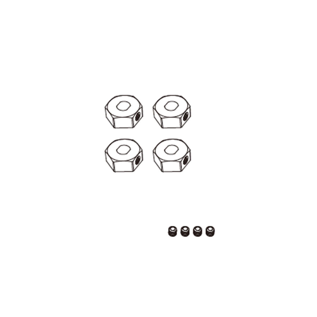 MX-10440 Wheel hex adapter