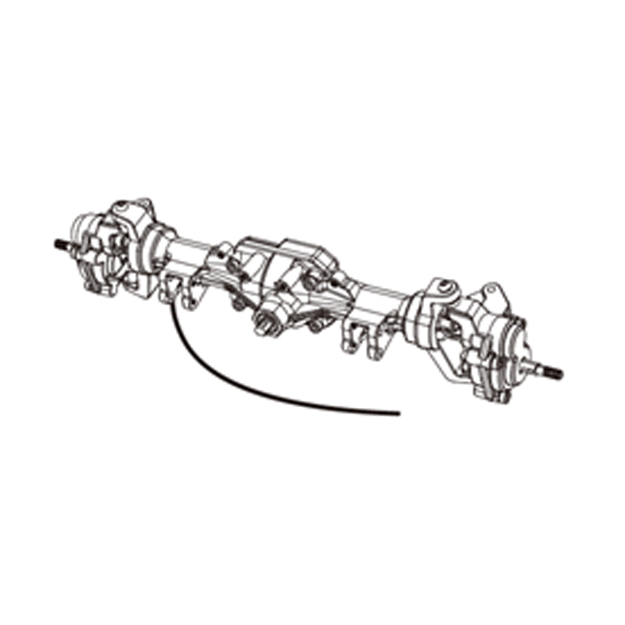 MX-P8PAFS Front axle assembly