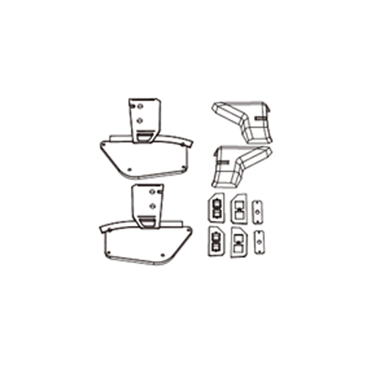 MX-P8PB10 Rear light bucket set