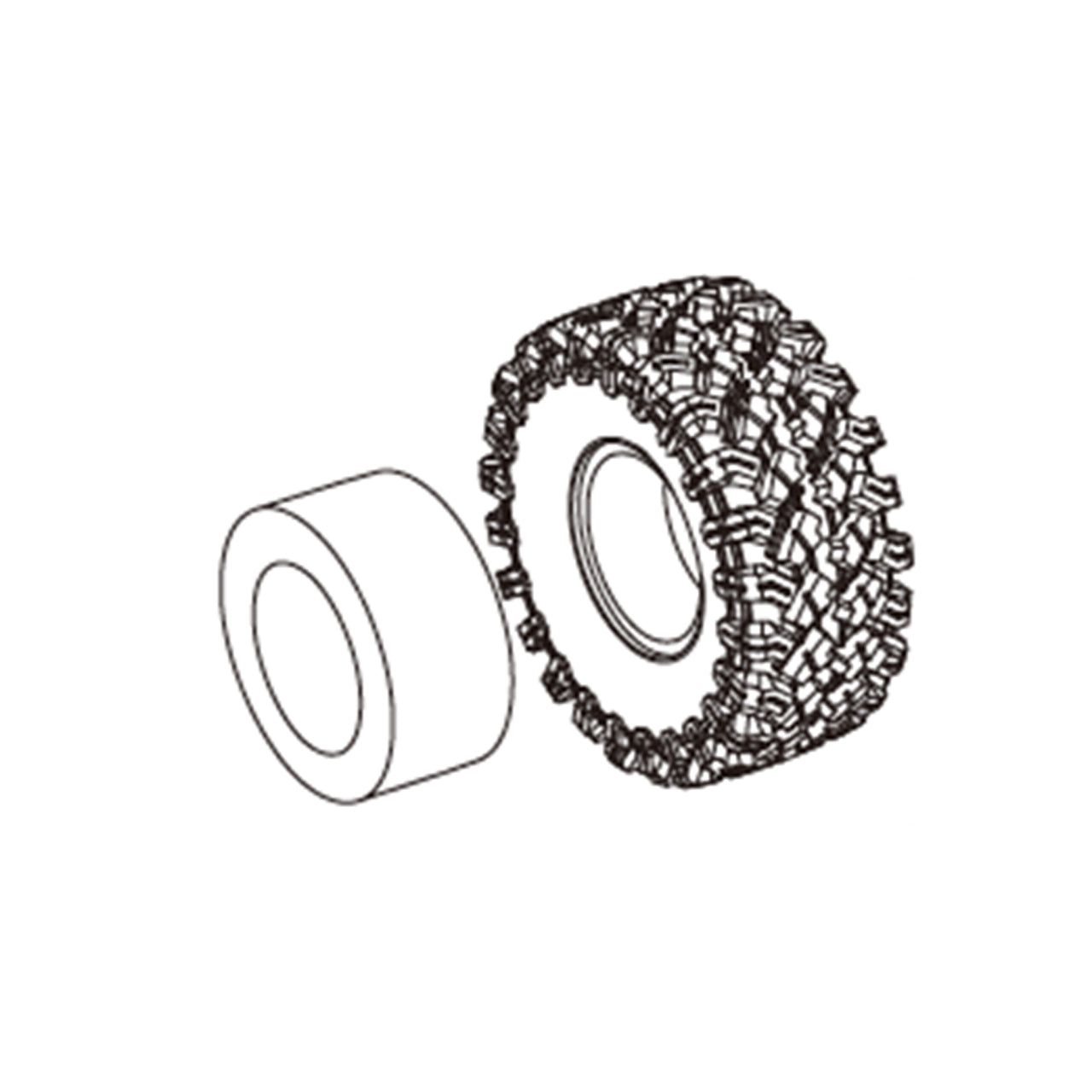 MX-PT2022-1 Tire & inner foam set