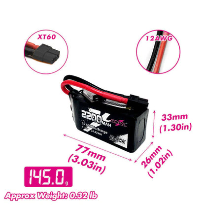 CNHL 3S 2200 mAh LiPo – XT60