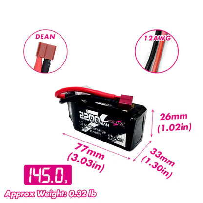 CNHL 3S 2200 mAh LiPo – T-Deans kontakt