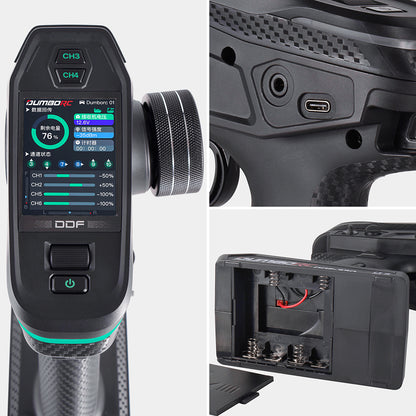 DumboRC DDF-350 2,4 GHz 10-kanals radiosystem med P6DCG gyromottagare