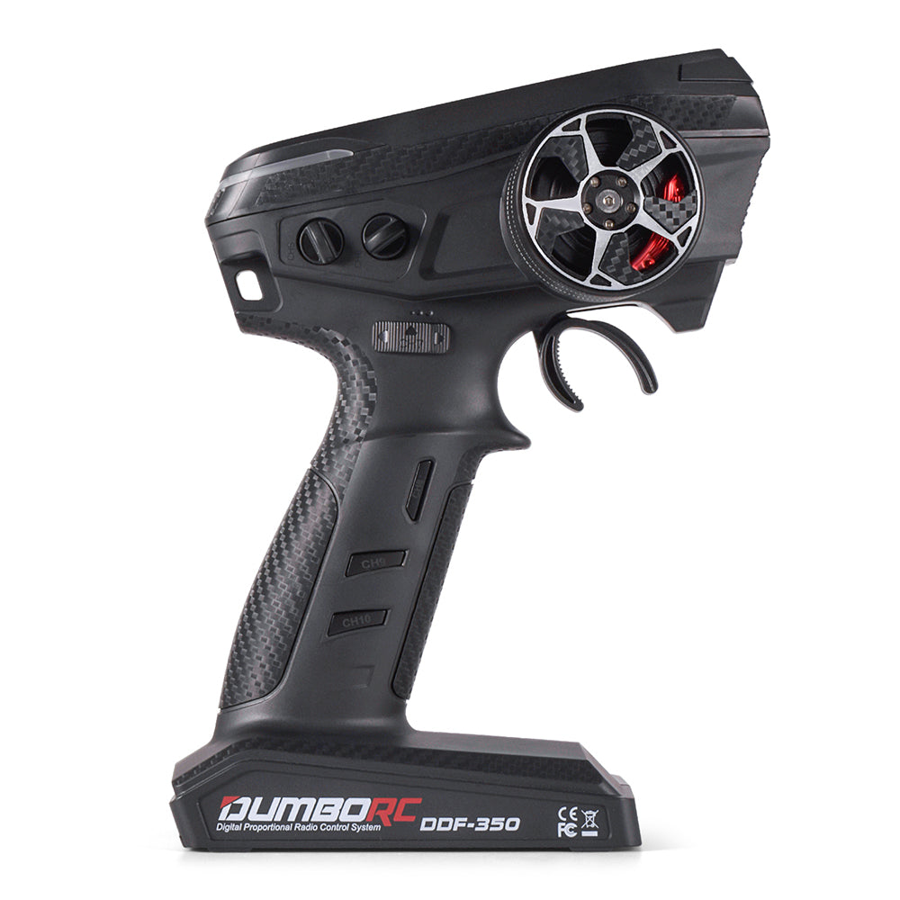 DumboRC DDF-350 2,4 GHz 10-kanals radiosystem med P6DCG gyromottagare