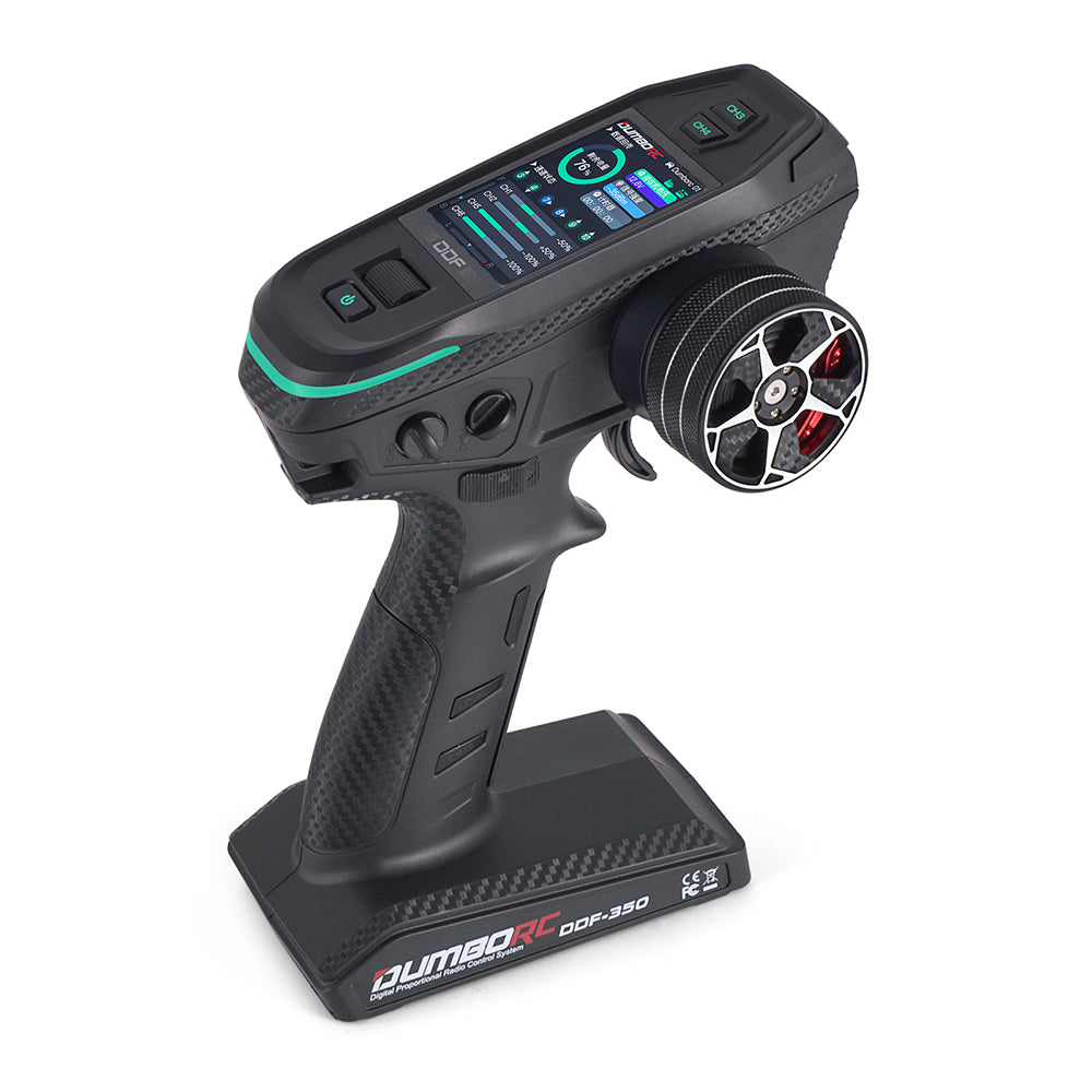 DumboRC DDF-350 2,4 GHz 10-kanals radiosystem med P6DCG gyromottagare