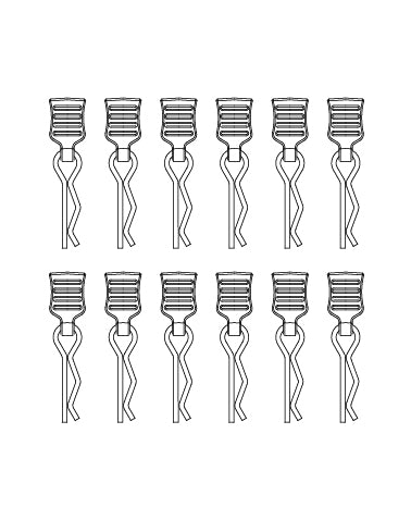MX-M001C Body Shell Clip (12PCS)