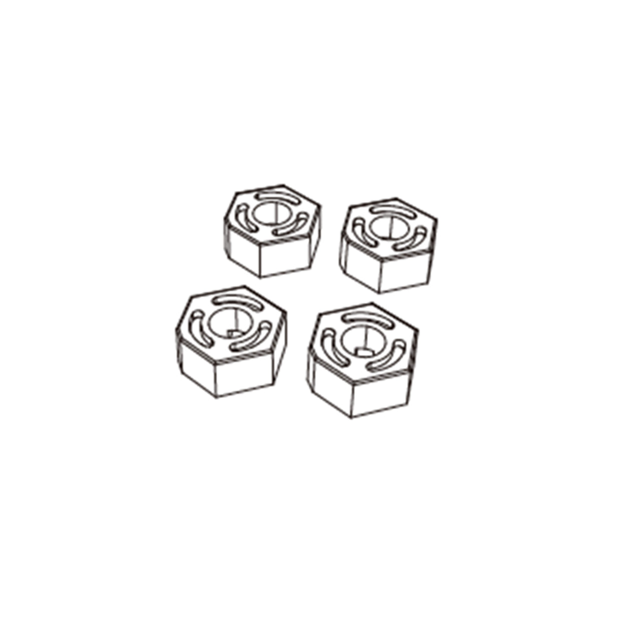 MX-16440 Hexagonal sleeve (4PCS)