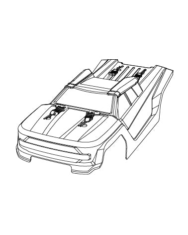 MX-P14017 Body YELLOW Shell (Model 14207)