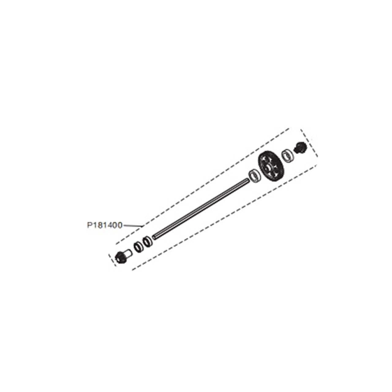 MX-P181400 Center drivetrain assembly