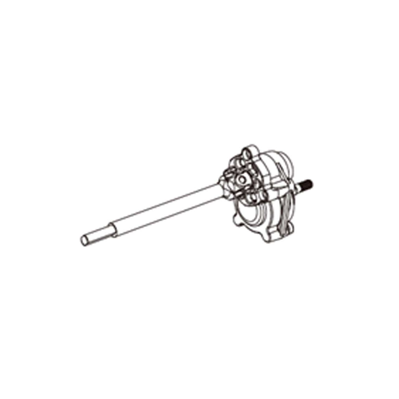 MX-P8PARL Left rear portal axle assembly