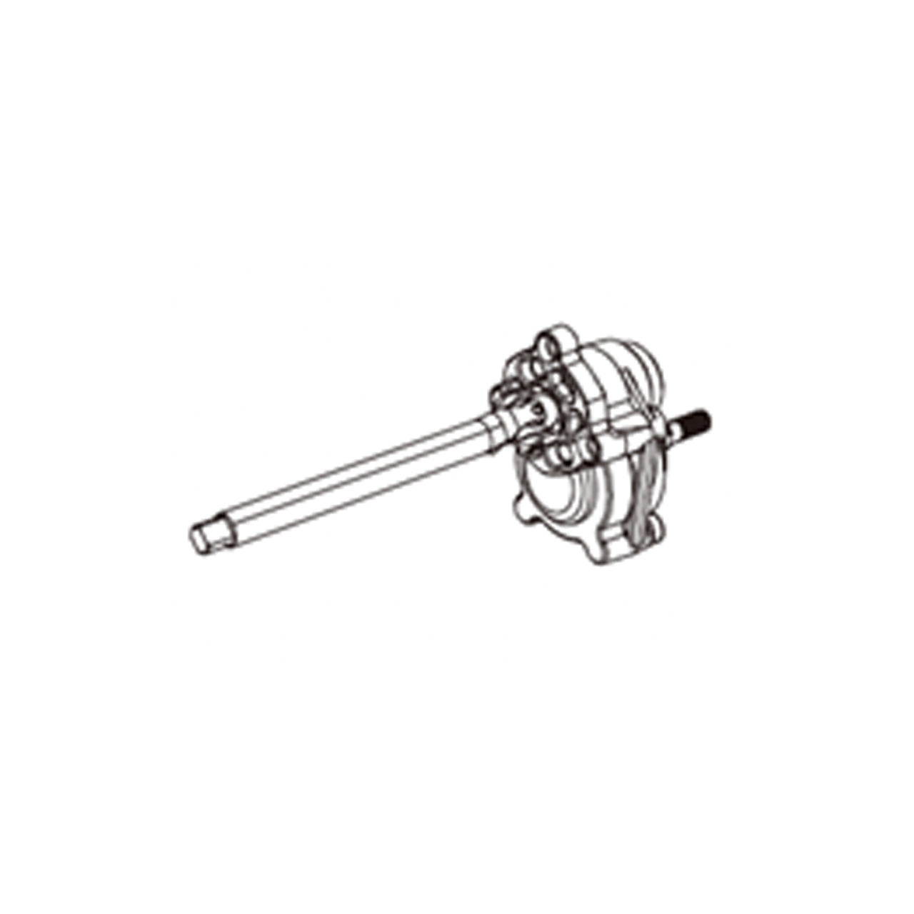 MX-P8PARR Right rear portal axle assembly