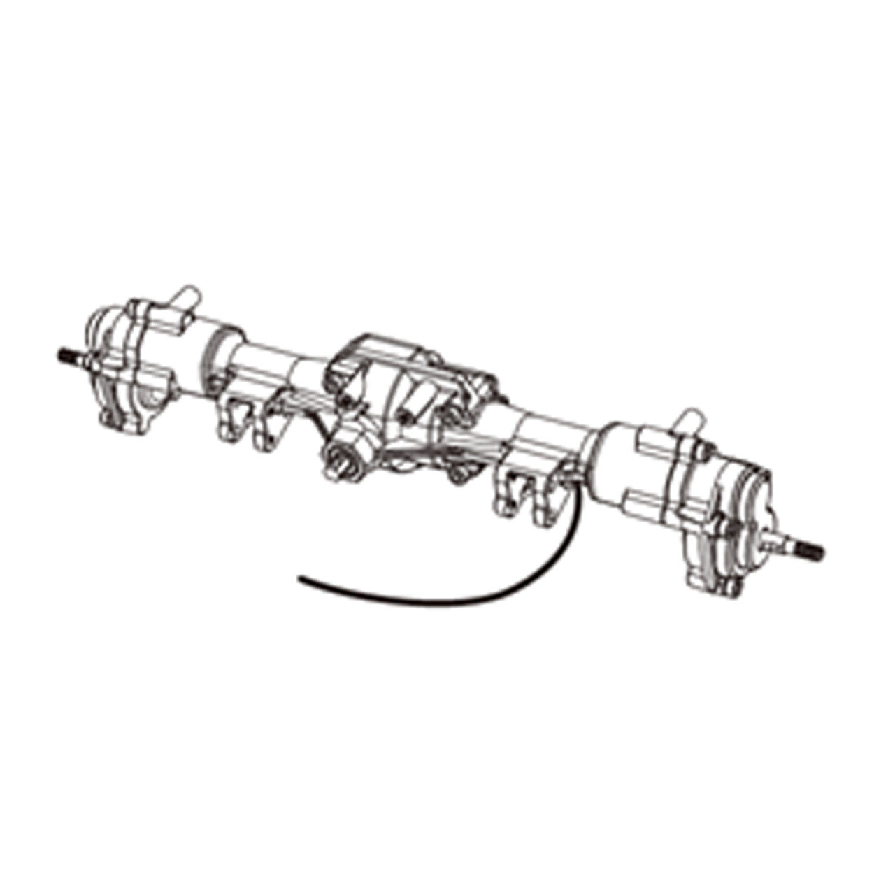 MX-P8PARS Rear axle assembly