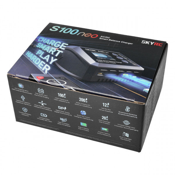SkyRC S100 Neo LiPo-laddare 1–6S 10A 100W (AC)